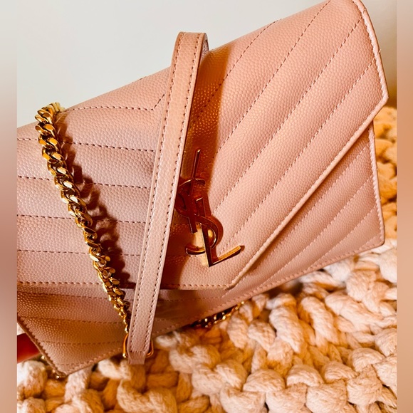 YSL leather mini crossbody -Monogramme PINK 🎀 - Picture 2 of 11